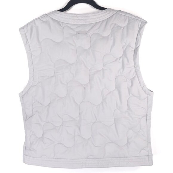 NWT Adidas Nuganic Light Insulation Jacket Vest Gray Black Oversized SMALL - Picture 2 of 16